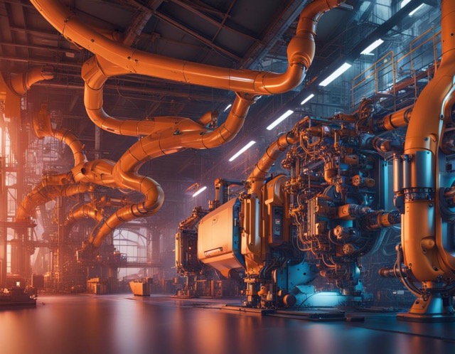 Illustration of use of Robotics in manufacturing